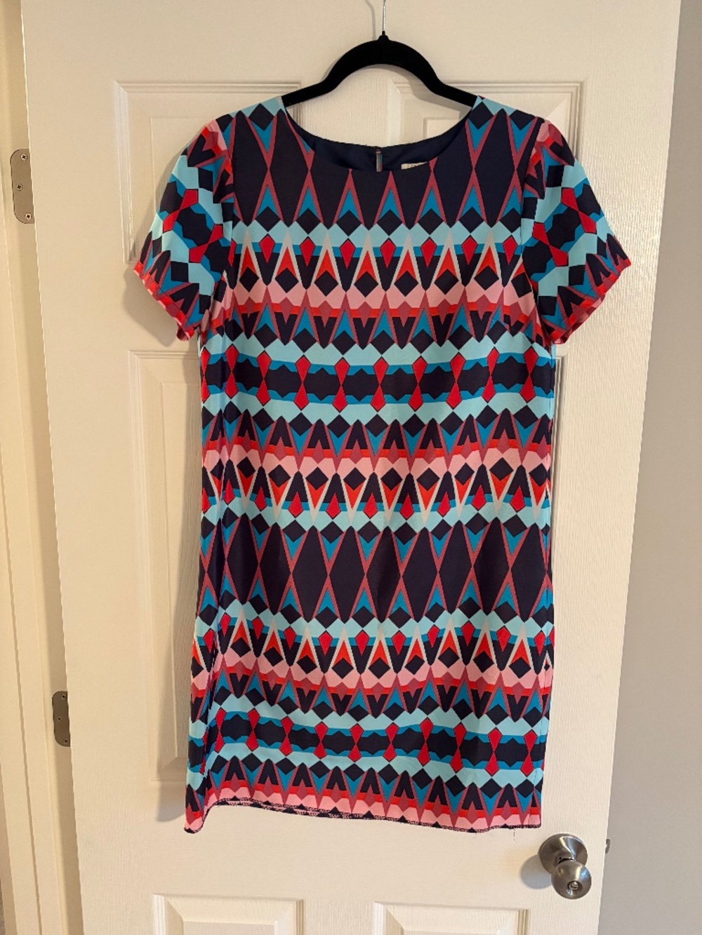 J.Crew Geometric Print Shift Dress Multicolor - Size 4